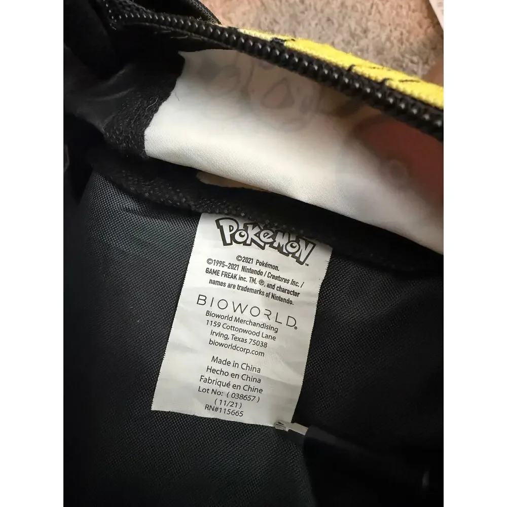 Pokémon Pikachu 12” Mini Backpack Bioworld Yellow & Black  Used (sm stain)